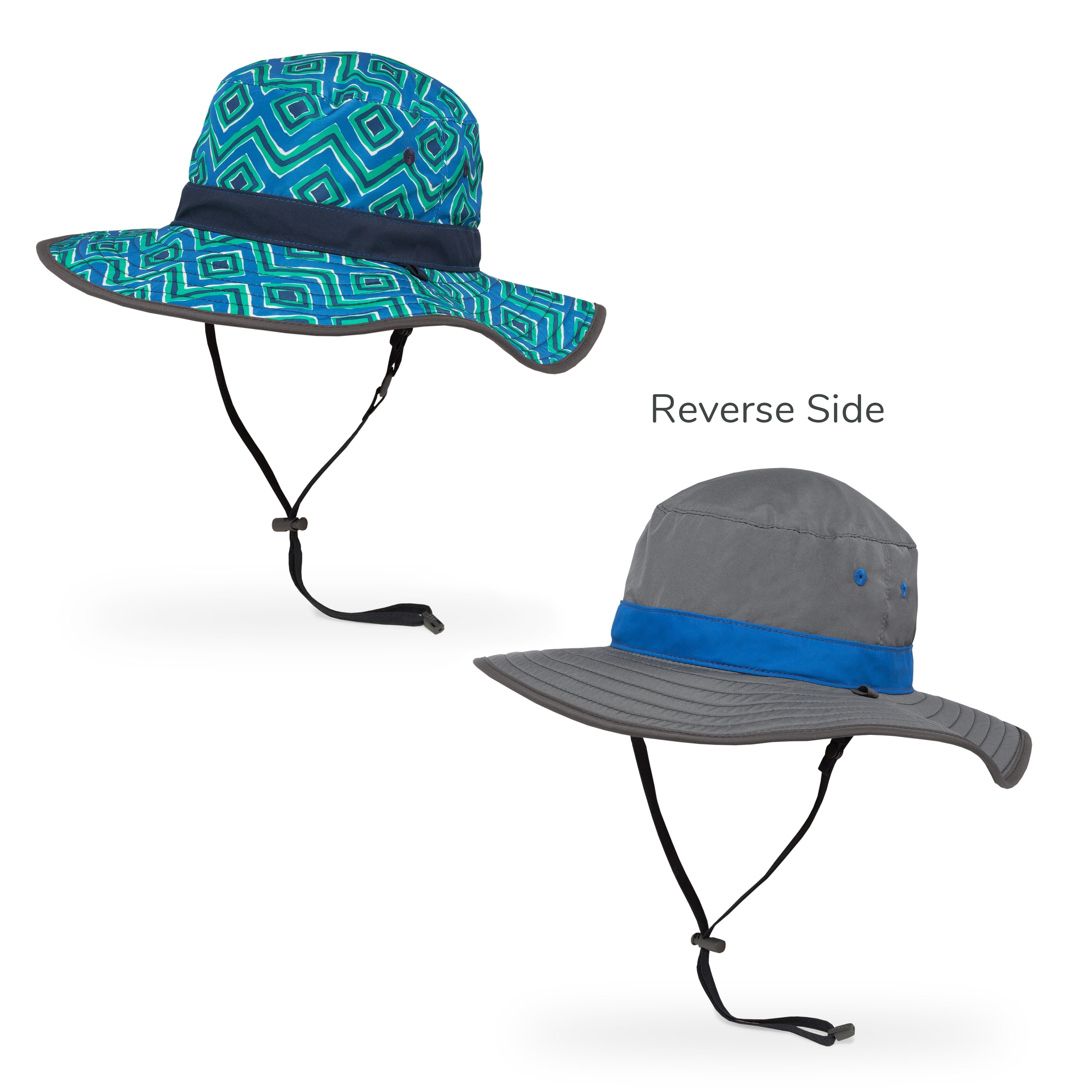 kids clear creek boonie blue solar geodes gray front ss20 reversible