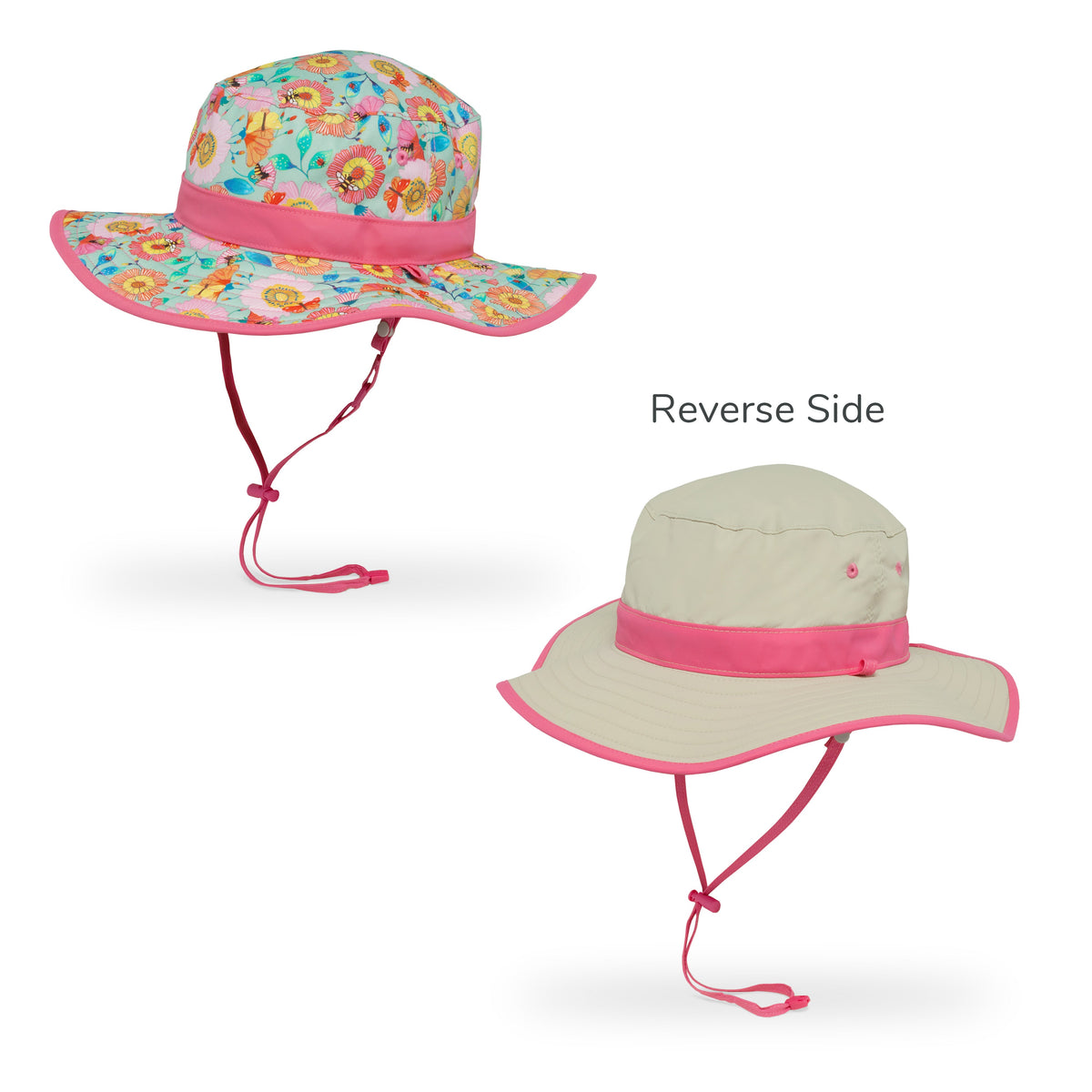 harmtty Bucket Hat Cartoon Pattern Sun Protection Skin Friendly
