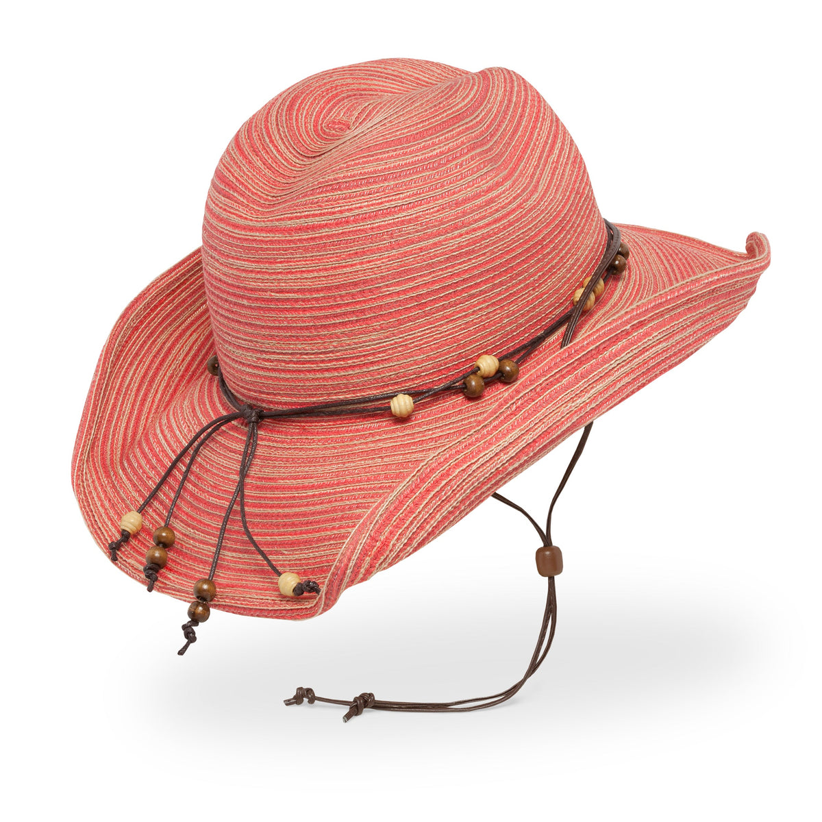UV Sun hat women summer hat, Elastic back, Watermelon Red w